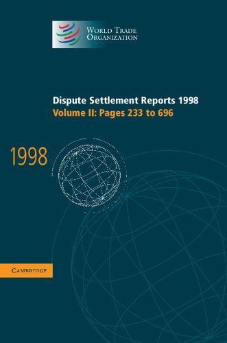 Dispute Settlement Reports 1998: Pages 233-696