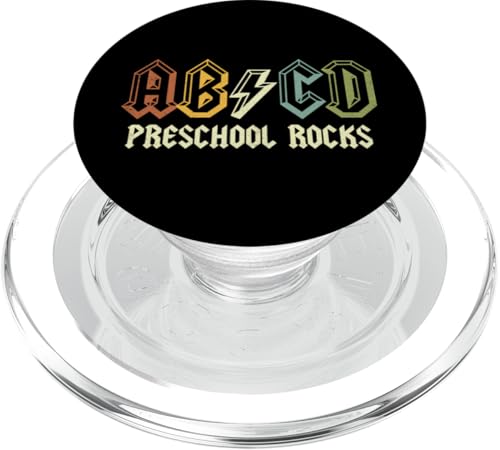 ABCD Rocks Back To School Preschool Rocks Funny Teacher PopSockets PopGrip per MagSafe