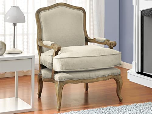 Vente-unique Fauteuil bergère en Lin MAHAUX - Beige