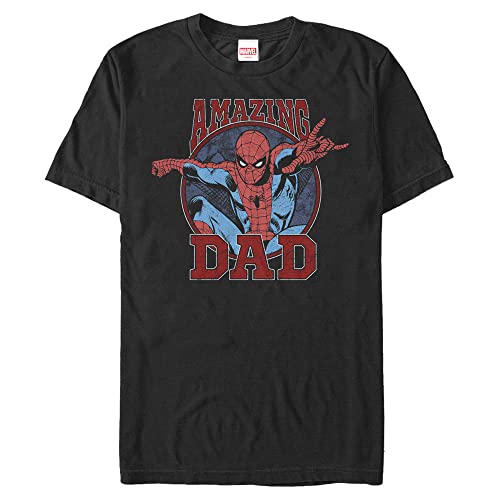 Marvel T-Shirt Homme Amazing Dad anti-déformation coton