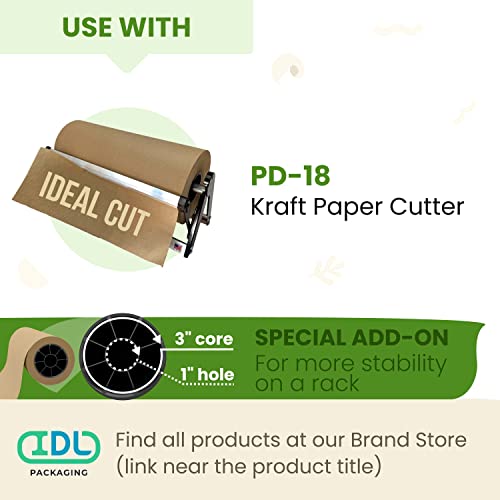 Idl Packaging - Kp-181200 Large Brown Kraft Paper Roll 18" X 1200' - Natural Kraft Wrapping Paper For Packing - Perfect Kraft Paper For Void Filling - Kraft Paper For Kids Art Projects #TOP5
