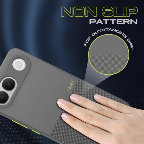 Image of AIBEX Premium Back Cover Case Compatible for Vivo S2 5G | Scratch & Drop Tested Shockproof Matte Texture Case with Soft Microfibre Lining | Slim Fit Cover Anti-Scratch - Grey