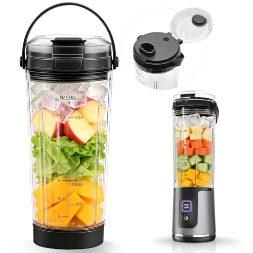 18OZ Blender Cup Replacement Compatible with Blender,Blending Vessel Cap with Sip Lid Accessories Part Licuadora Portatil Cup