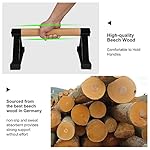 Wood push up bars Parallettes bars Anti-slip Handstand Bars for Calisthenics, Fitness, Floor workouts Solid Wood with Sturdy Metal Bracket, Support 500 lbs - Image 5