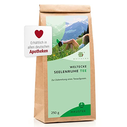 Weltecke Seelenruhe-Tee 250 g | Kontrolliert & | Naturbelassener Kräutertee mit Lavendel, Melisse & Passionsblume | Frisch abgefüllter Abendtee | Loser Beruhigungstee