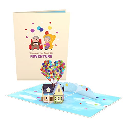 Lovepop Disney And Pixar Up My Greatest Adventure, No Specific Sentiment, Pop Up Card, 5" X 7" - 3D Greeting Card, Anniversary Card, Pop Up Card For Kids, Birthday Card #TOP7
