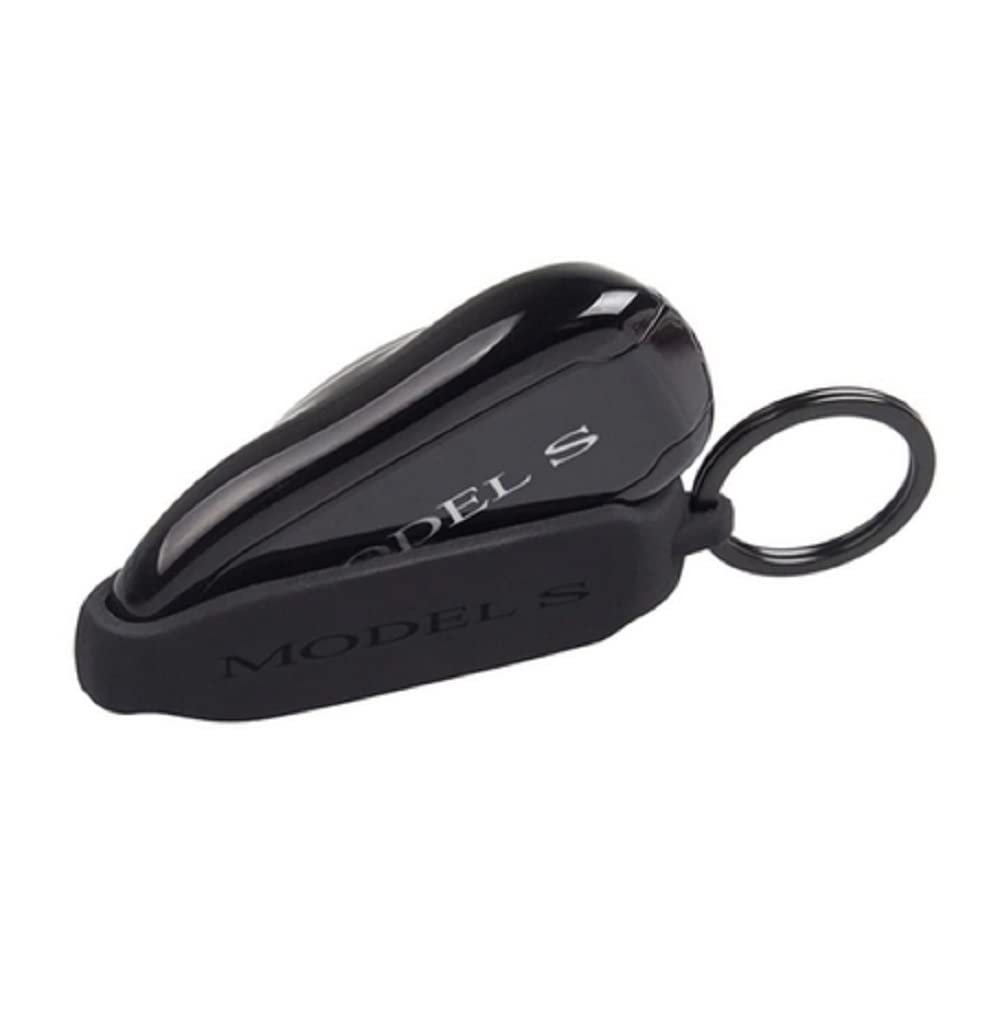 Bogoo Bogoo Key Fob Cover Shell Compatible for Tesla Model X 3 S Y - BoGoo Silicone Car Key Protector Case Holder Accessories (Black for Model S)