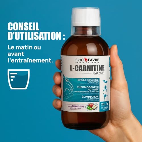 L-CARNITINE LIQUIDE PRO ZERO - L Carnitine Vegan Enrichie au Thé Vert - BRULE GRAISSE Sans Sucre - Boisson Minceur Drainante - Flacon de 500 ml - Saveur Tropicale - Eric Favre – vue 4