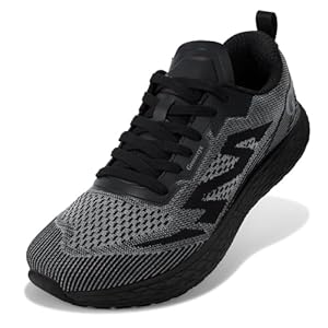 Mens Wide Toe Box Walking Shoes Running Athletic Sneakers-Breathable Lightweight Non-Slip