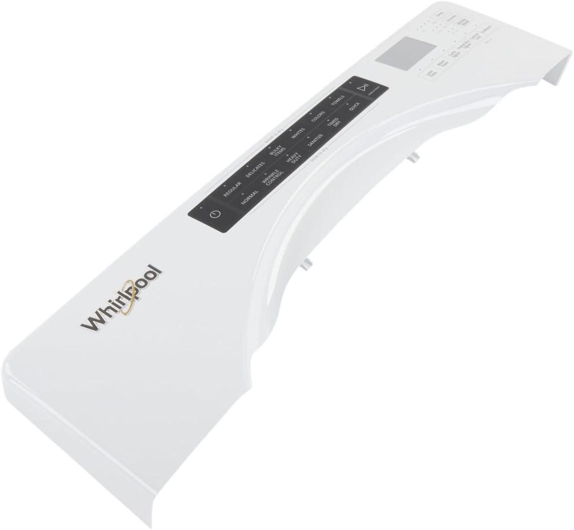 Whirlpool W11378949 Genuine OEM Dryer Control Panel Assembly Replacement Part - Replaces W11296383, W11314470, and W11321074