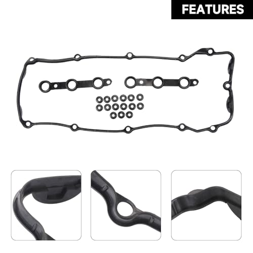 Image of Engine Valve Cover Gasket - Compatible for BMW Z4 /325i /325xi /330i /330xi 2003-2005 for BMW 525i /530i 2002-2005 - Replace Part 11120030496