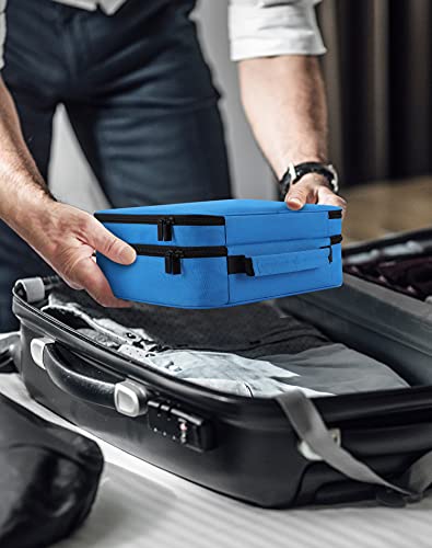 Electronics Organizer-Super Large 3 Layer Travel Cable Charger Storage Organizer bag with Shockproof Pokect for Tablet, Cord Organizer Case with DIY Storage Area,Tech Pounch for Electronic Accessories