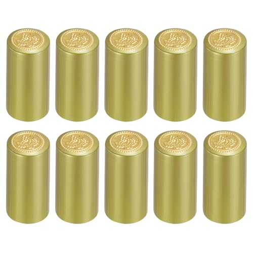 Cápsulas de PVC termorretraíbles uxcell de 32 mm doradas para acabados de alta gama 2
