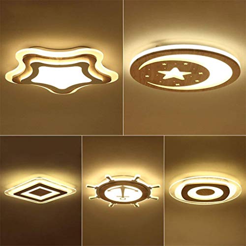 Lampe plafond luminaire suspendu et plafonnier nordique en bois pour éclairage d'hôtel et maison