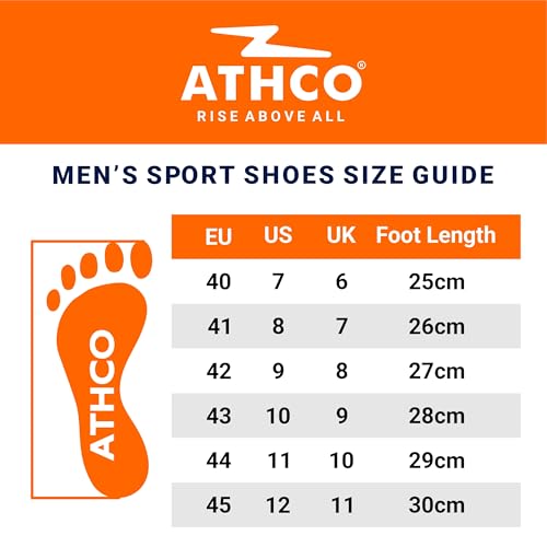Image of ATHCO Mens Drift Memory Foam Comfort Shoes|Running|Walking|Training|Gym|Jogging|Sneaker|Athletic|Slipon|Flexible|Lightweight|Dailyuse|Sports|Casual|ExtraSoft|Fitness