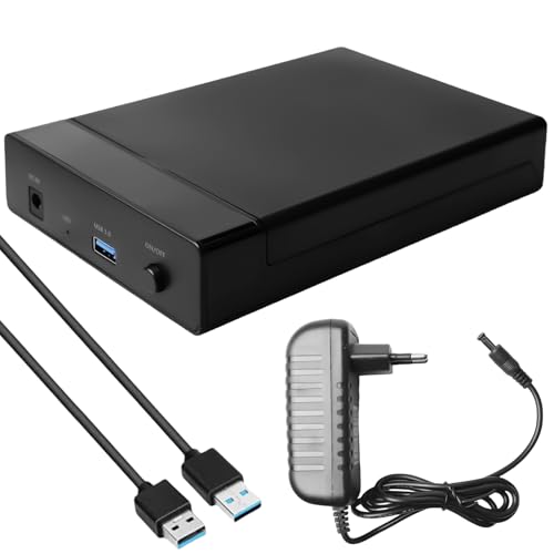 Festplatten Dockingstation, Festplatten Docking Station für 2,5 / 3,5 Zoll SATA HDD/SSD, USB3.0 Dockingstation USB Type-A, UASP Unterstützung, 5Gbps Festplatten Adapter Festplatten Dockingstation, Festplatten Docking Station für 2,5 / 3,5 Zoll SATA HDD/SSD, USB3.0 Dockingstation USB Type-A, UASP Unterstützung, 5Gbps Festplatten Adapter