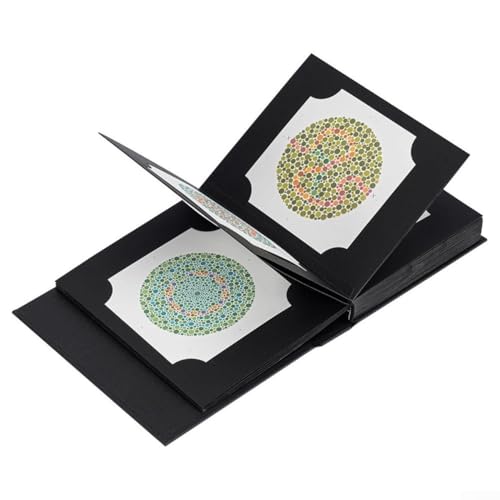 Ishihara Color Blindness Test Book, 38-Plate Optometry Screening Tool for Red-Green Deficiency, Professional Vision Examination Album for and Industrial Use