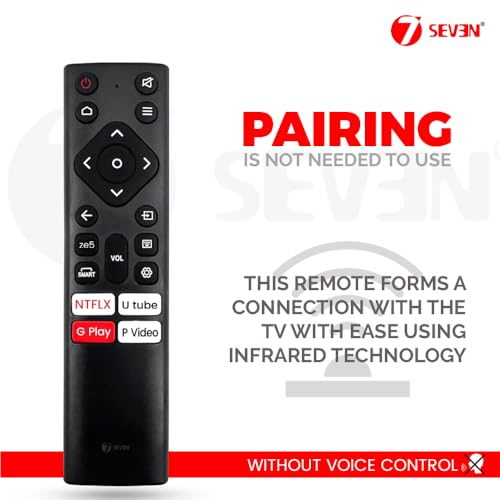 Image of 7SEVEN Compatible with Nokia Tv Remote Control Original Suitable for FHD UHD OLED 4K Smart Android Television Without Voice Command and No Google Assistant Feature - Match Remote Exactly