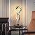 Flhonudi LED Modern Table Lamp Unique Dimmable Spiral Bedside Table Lamp Contemporary Minimalist Lighting Design Desk Light for Bedroom, Living Room, Office 6000K-6500K Warm White H19inch
