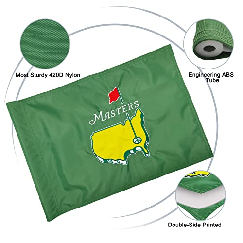 image for COGOLFING Golf Flag with Tube, Double-Side Embroidered Augusta Nationa