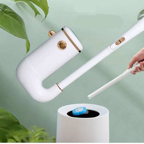 YUKORT Nieuwste wandgemonteerde wegwerptoiletborstelreinigingsset met 24 wegwerptoiletborstelvullingen,Blauw,One Size - Image 4