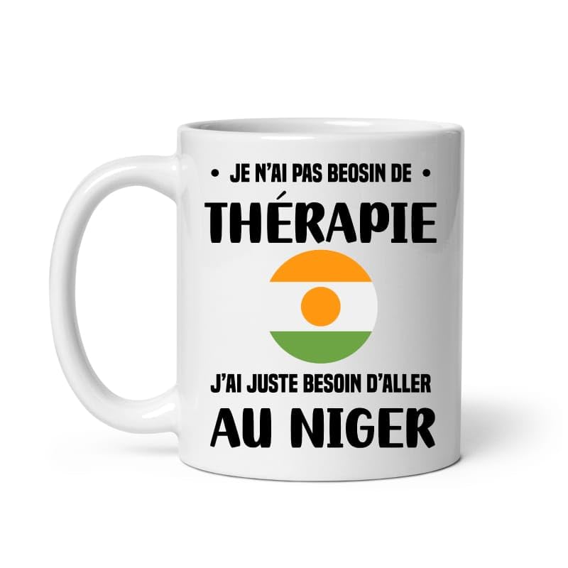 MugSmile Mug Niger thérapie vacances départ voyage Tasse Niger