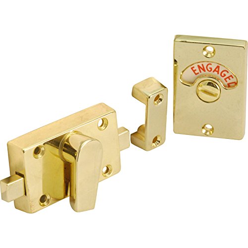 Indicator Privacy Door Bolt KIT (Engaged/Vacant) Brass 60mm