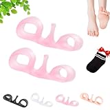 Dsyrvd Bodyfeet Aligners Kit,Toe Rubber Ring,Separator Orthopedic Bunion Corrector (Pink)