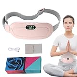 Heizkissen für Menstruationsbeschwerden, kabelloses Heizkissen, Massagegürtel mit digitaler Anzeige, 1800 mAh, 4 Ebenen für Damen, Gürtel