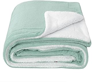 SOCHOW Koc polarowy Sherpa wafla, super miękki, puszysty, ciepły, lekki, puszysty, dwustronny, pluszowy koc na łóżko, sofę, kanapę, 150 x 200 cm, brązowy