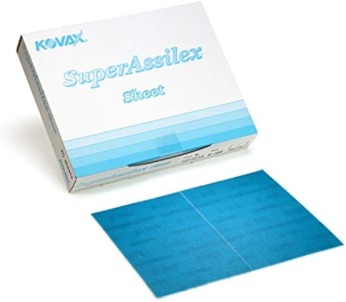 Super Assilex Flexible Sanding Sheets, Ocean K-360, Hook & Loop, 191-1515, 25 Sheets