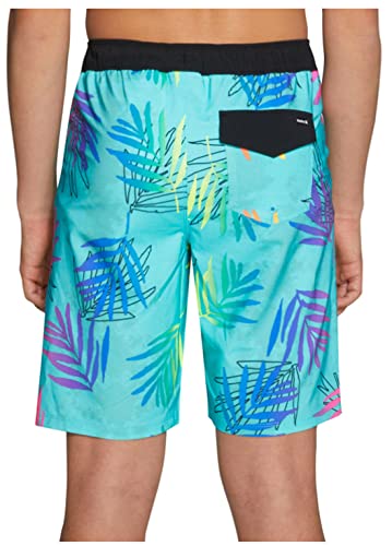 Hurley Boys' Board Shorts, Tropical Cyan, Medium (10/12) #TOP2