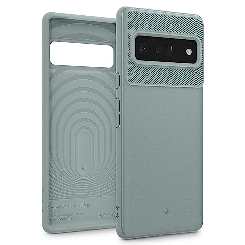 by Spigen Vault Thermoplastic Polyurethane Back Cover Compatible for Google Pixel 6 Pro ( Sage Green)