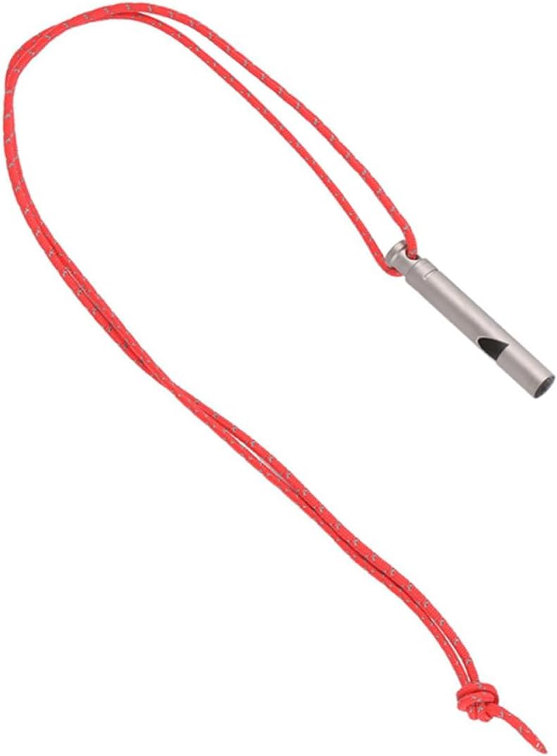BESPORTBLE Titanium Whistle Decor Hiking Whistle Portable Camping Whistle Emergency Whistle Metal Camping Whistle