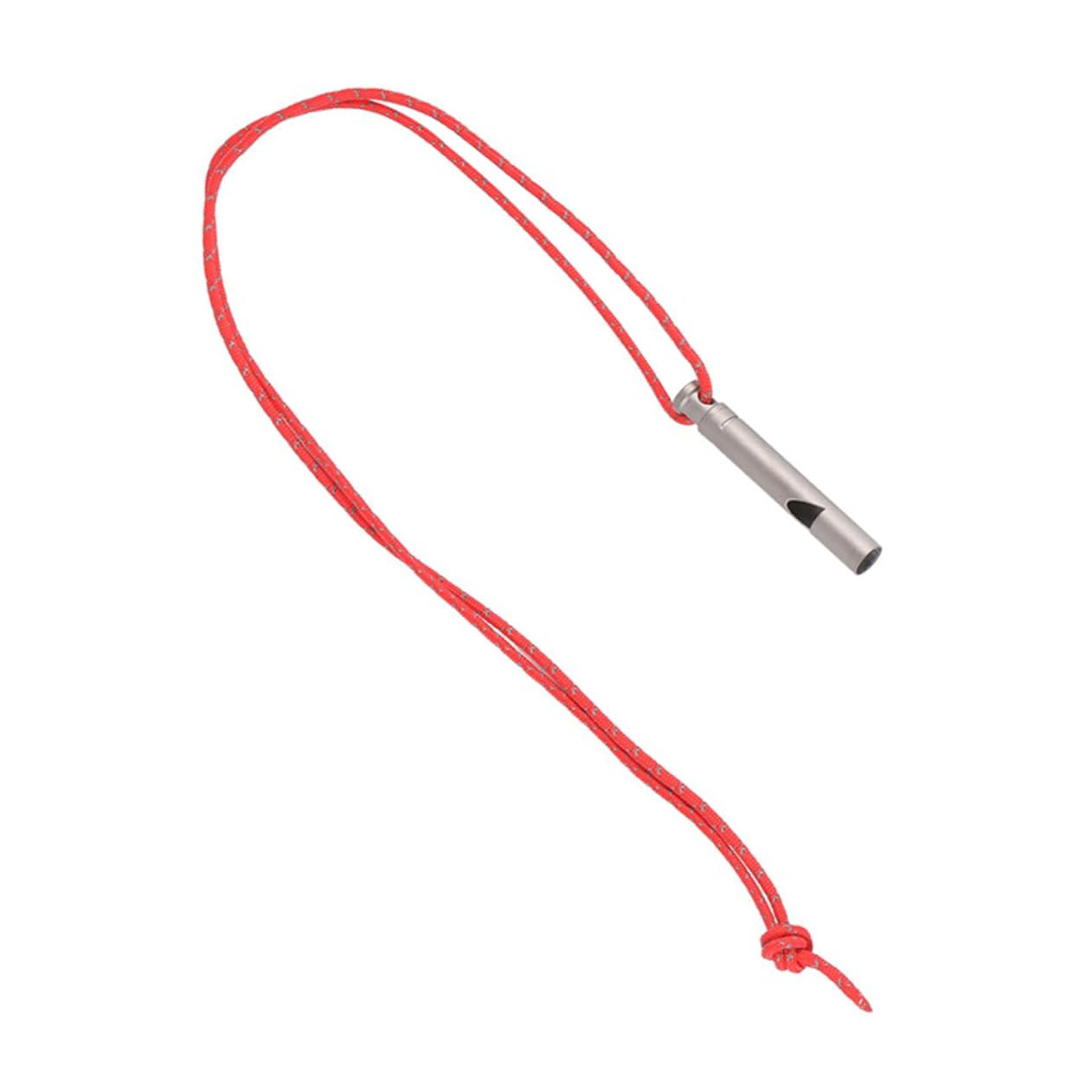 TOYANDONA Silbato de Titanio Light Whistle Silbato de Camping Silbato Resistente Silbato Deportivo con cordón Deportes y Aire cordón de Silbato Delicado Silbato de Senderismo Silver