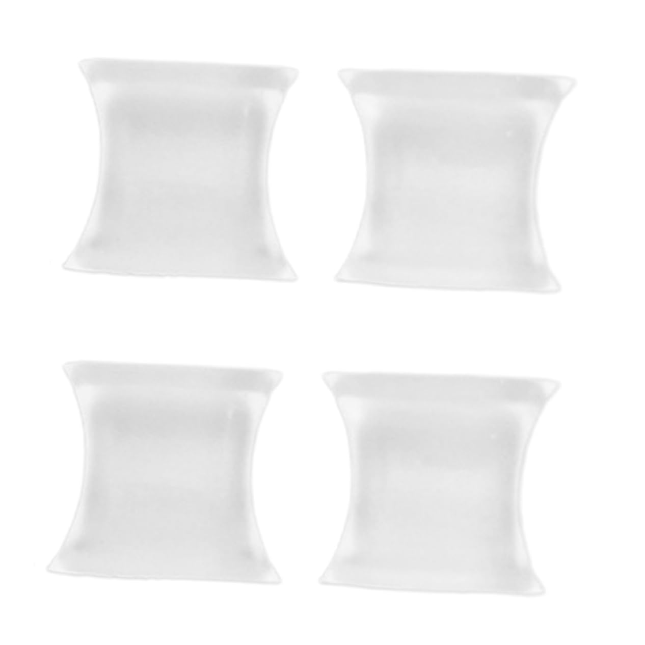 Toe Separator Set 2 Pairs Silicone Foot Adjusters for Hallux Abduction and Overlapping Toes Effective Pedicure Corrector for Feet Care for Men and Women