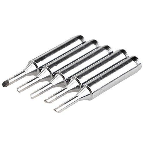 Image of Soldering Iron Tips, 5pcs 900M-T-2C Soldering Iron Tips Compatible with Hakko, Radio Shack, Atten, Quick Soldering Station 936 /937 /938 /942 /951 /BK8586 /907