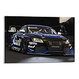 HALOUB Sportauto-Poster für Audi TT RS Supercar Rennauto, 