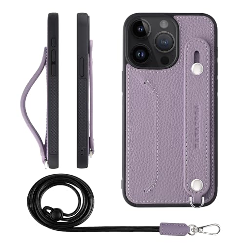HANATORA for iPhone 15ProMax �P�[�X �{�v �ϏՌ� �w�ʃx���g �X�g���b�v�����O �X�}�z�P�[�X �X�}�z �X�^���h�@�\ �l�b�N�X�g���b�v �t�� �J�[�h�|�P�b�g �V�������N���U�[ �M�t�g �p�[�v�� CGHGZ-15ProMax-Pu