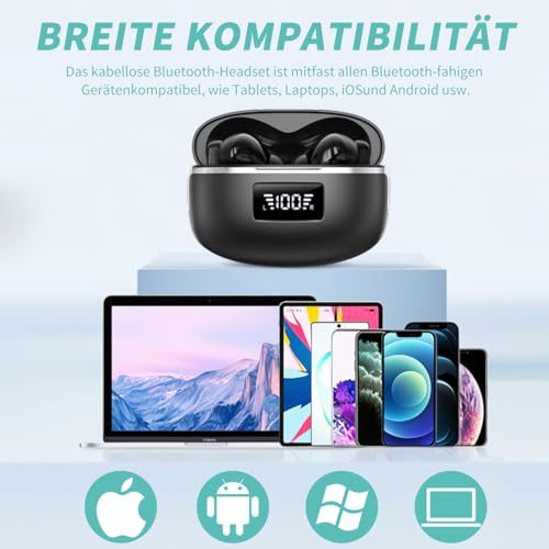 AI Kopfhörer Übersetzer, 3-in-1 Sprachübersetzer Kopfhörer 134 Sprachen mit App, 5 Übersetzungsmodi Echtzeit Übersetzer Ohrhörer, Bluetooth 5.4 Übersetzer Kopfhörer für Lernen, Reisen, Business