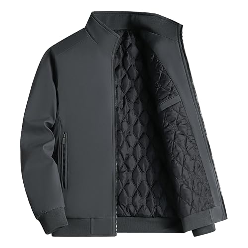 Manteau d'hiver chaud rembourré de qualité supérieure avec col montant