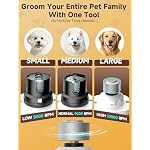 Dog Nail Grinder, Electric Dog Nail Trimmer Quiet with 2 LED Lights, 3-Speed Pet Nail Grinder for Dogs & Cats, Rechargeable 2000mAh Nail Grinder for Small Medium Large Dogs with Light, White - Image 5