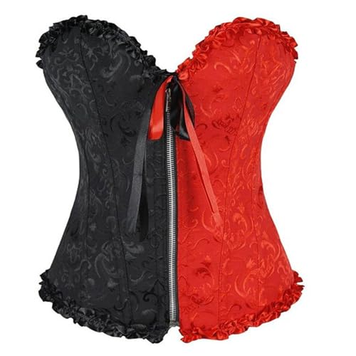 Corset jacquards femme avec serre-taille rétro et gilet gainant