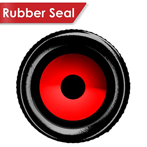 image for SAMIKIVA (12 Pack) Aluminum Tire Valve Stem Caps, Metal with Rubber Ri