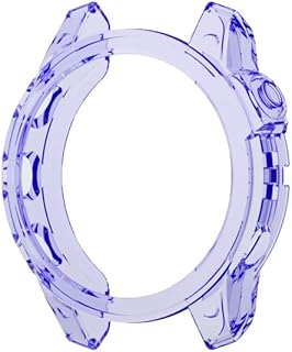 GUMMMY Funda protectora de TPU para Garmin Fenix 7, funda de repuesto para reloj inteligente, marco de protección suave para Fenix 7, antiarañazos, color azul