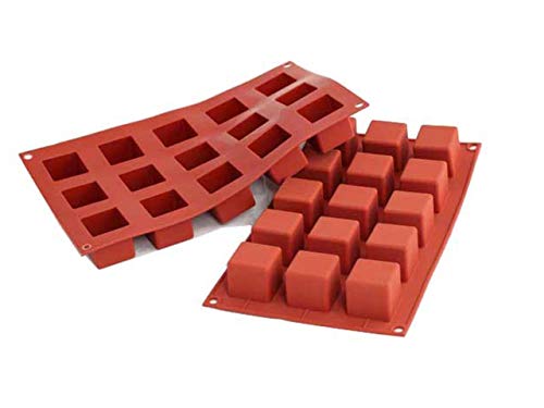 Rotex - Silikomart Stampo Multiporzioni Dolci Torte Silicone 15 Cubo Cubi Sf 105