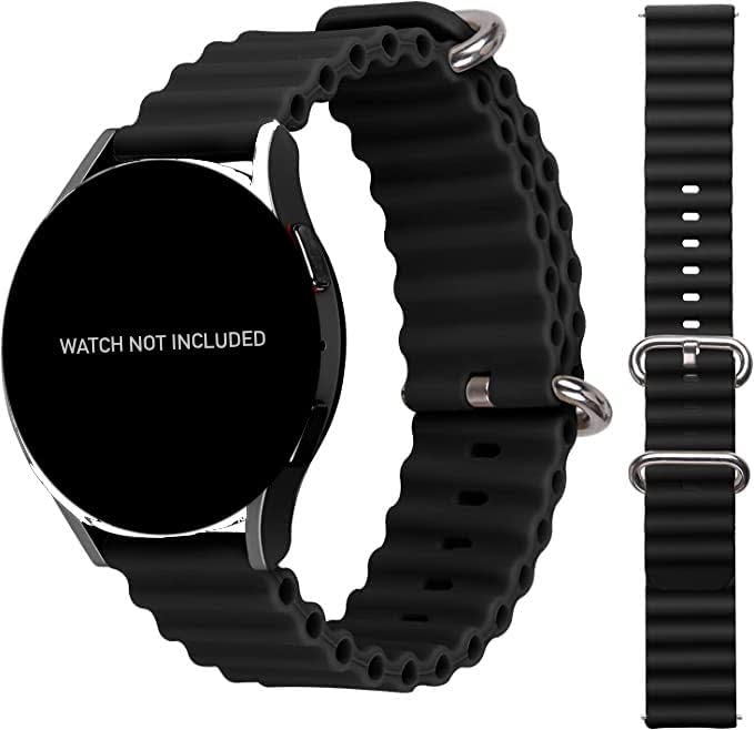 PUNVIT Titanium Buckle Silcone Bands for Realme Classic Smart Watch