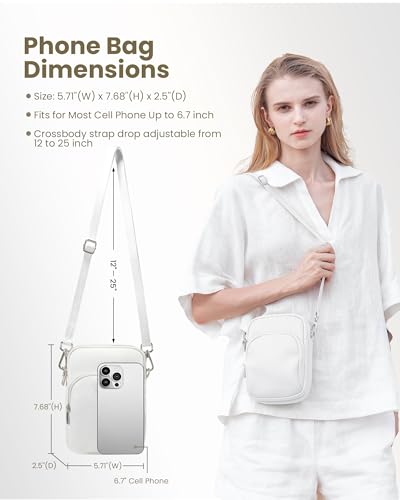 Image of befen Small Genuine Leather Crossbody Bag for Women Trendy Crossbody Purses with RFID Blocking Card Slots
