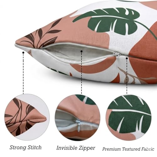 Image of Reversible Cushion Cover 16 inch x 16 inch Set of 5 - Premium Stitched Sofa Pillow Cover Set with 10 Unique Bohemian Printed Designs & Invisible Zipper