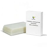 Thermal Laminating Pouches, 200 Count, Clear, 3 mil., Ideal Office or School Supplies, Fits Letter Sized Paper (9in*11.5in)